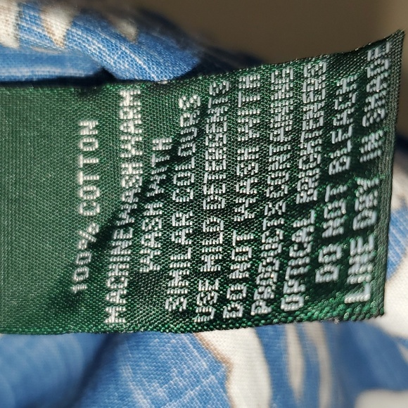 RODD & GUNN  Sports Fit Blue Floral Print Button Up Camp Shirt Medium Casual - Picture 7 of 9